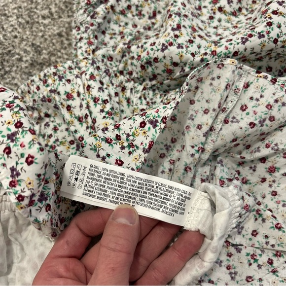 NEW Tuckernuck Hyacinth House Floral Payton Blouse Bows Puff Sleeve Size Large - Picture 10 of 12